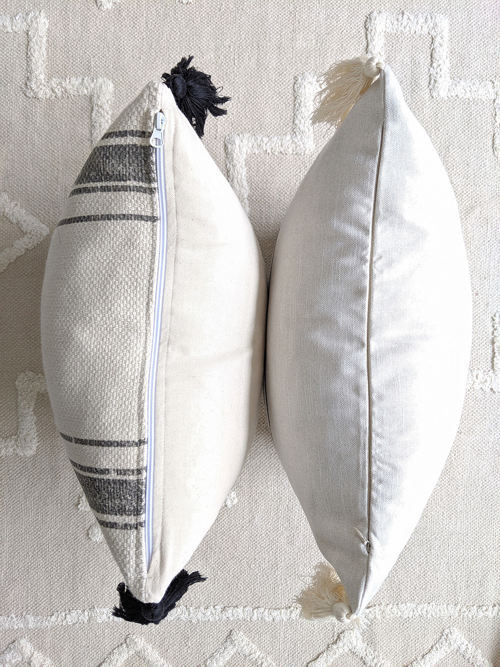 Affordable Trendy Throw Pillows Black White Neutral. Budget friendly home decor ideas, Moroccan affordable pillows