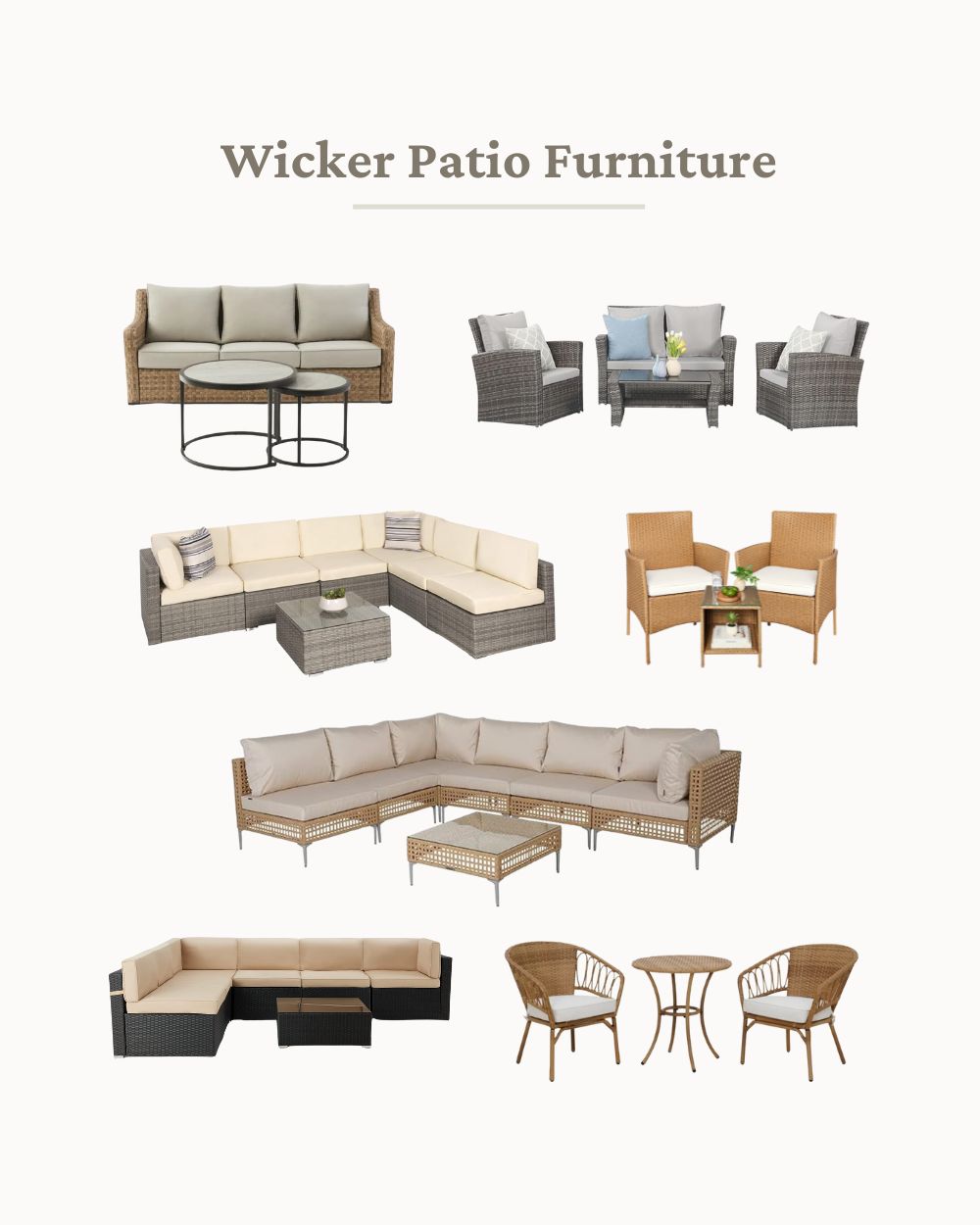 11+ Best Wicker Patio Furniture You'll Want to Buy (2024) - VIV & TIM